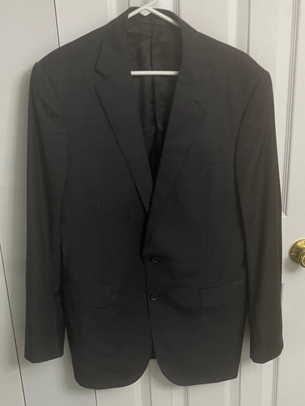 Ralph Lauren Shepard’s Check Gray/Black Sport Coat Suit Blazer Sz 42L 100% Wool